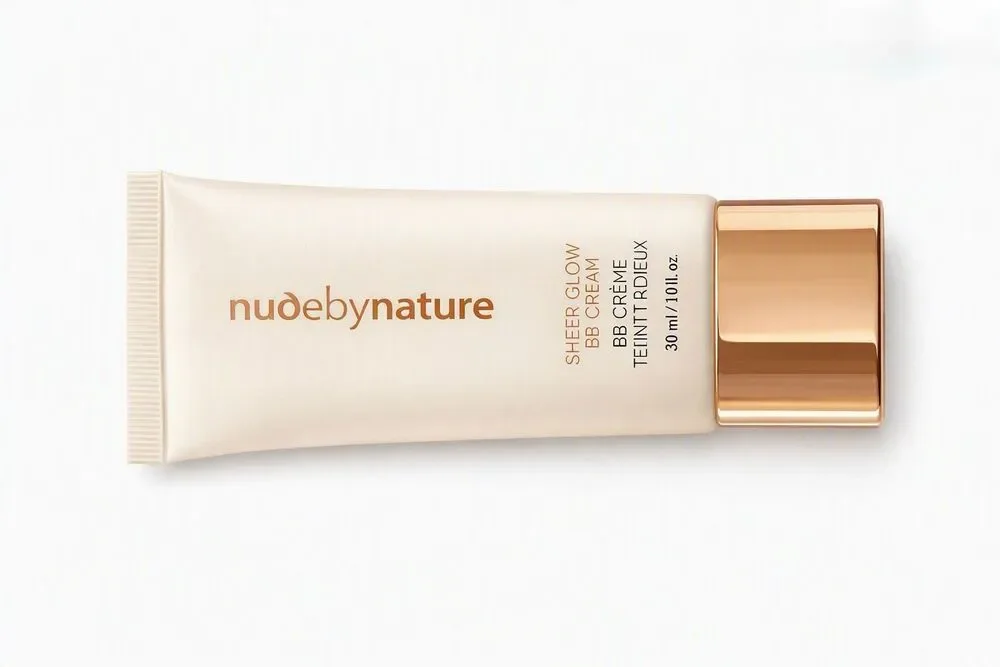 Nude by Nature Sheer Glow BB Cream 01 Porcelain – Radiant Finish 30 mL / 1 oz